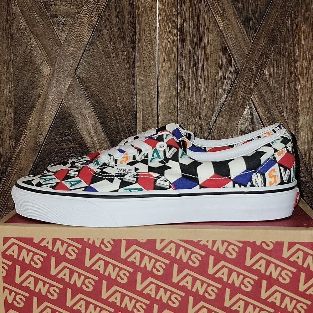 New VANS UA Era Checker Cube Multi / True White Mens 9 - Picture 11 of 11
